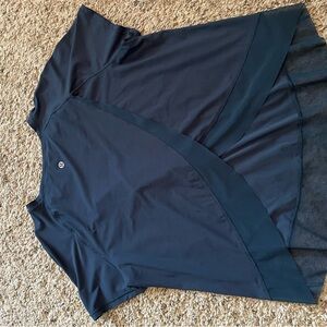 Lululemon Athletica Blue Asymmetrical Wrap Top